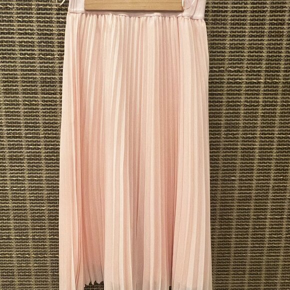 Pink Chiffon Pleated Midi Skirt Size XS - Picture 7 of 7